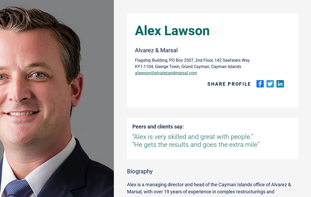 Q&A Alex Lawson - WWL Thought Leaders Restructuring & Insolvency 2023